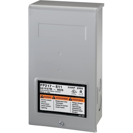Pentair Flotec FP217-810 Control Box, 230 V, Multiple Size Electrical Knockout, Wall Mounting, NEMA 3R Enclosure FP217-810
