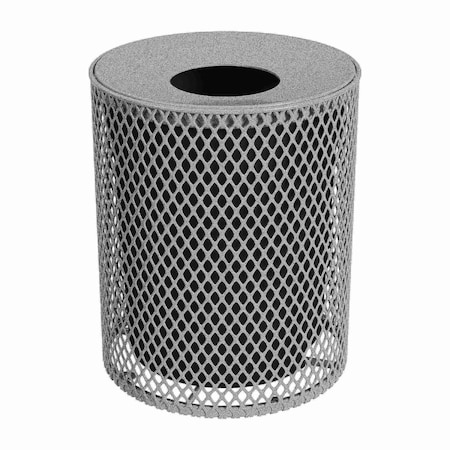 Leisure Craft 32 gal. 9 Gauge Metal Trash Can, Granite 32EXP-GRANITE