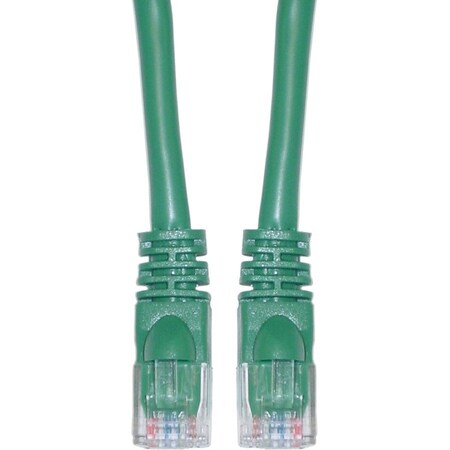 Cable Wholesale Cat5e Green Copper Ethernet Patch Cable, Snagless/Molded Boot, POE Compliant, 75 foot 10X6-05175