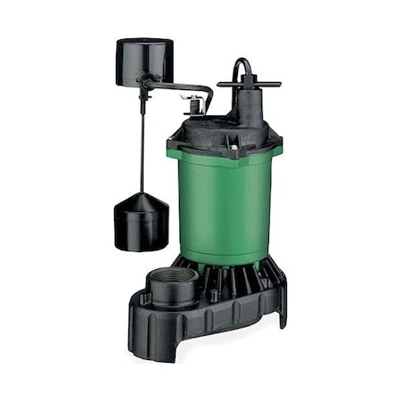 Myers SubmersibleSumpPump, 8ft, 12.75in, 115VAC MS33PV10