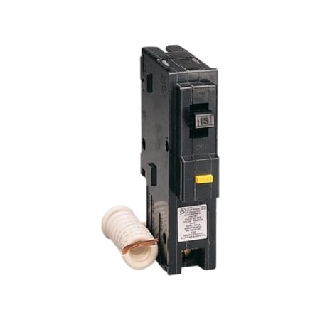 Square D Miniature Circuit Breaker, HOM Series, 15A, 1 Pole, 120V AC, 10kA HOM115CAFIC