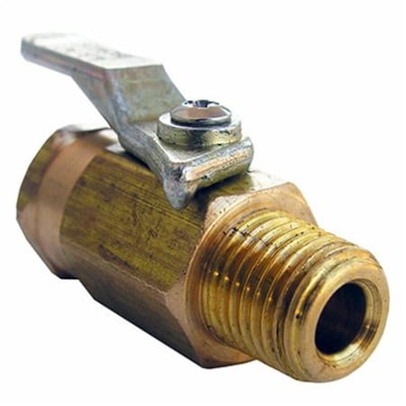 Larsen Supply Co 0.25 Female Pipe Thread x 0.25 in. Male Pipe Thread Brass Ball Valve, 6PK 207860