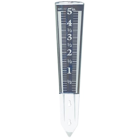 Ez Read 5'' Clear Magnifying Rain Gauge 820-0602