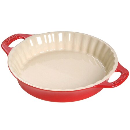 Staub Ceramic 9-inch Pie Dishand, Cherry 1014856