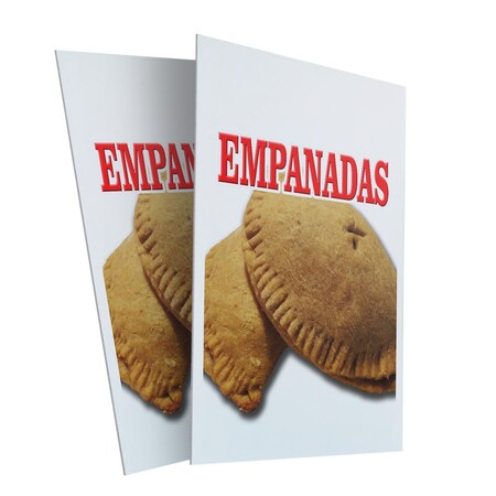 Signmission Empanadas, Plastic Signs Only 24 Inch x 36 Inch, Corrugated Plastic, 2PK CSB-2436-2PACK-Empanadas