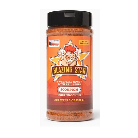 Blazing Star Scorpion Bar-B-Q Rub/Seasoning 13.8 oz BZ00120-C