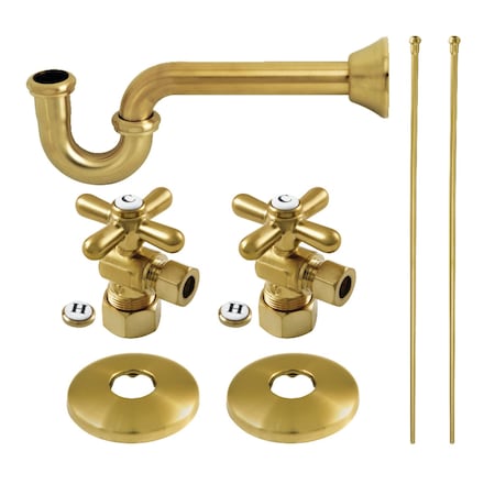 Kingston Brass Plumbing Supply Kit Combo, Brushed Brass KPK307