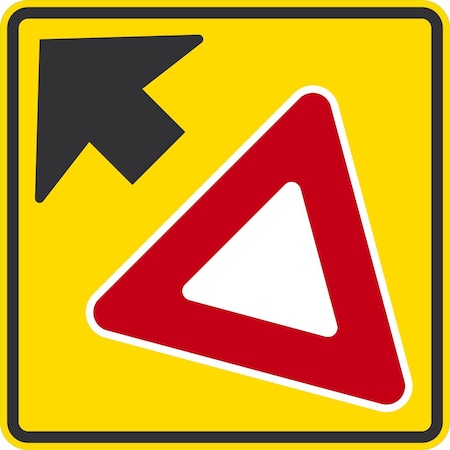 Lyle W3-2, Yield Ahead Symbol, 30x30, High Intensity Prismatic, Yellow G-15318-HI_30x30