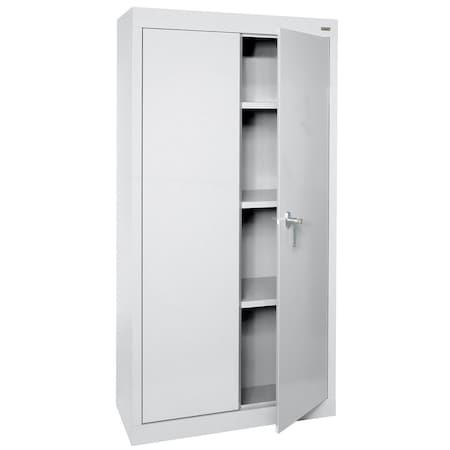 Sandusky Lee Light Duty Welded Steel Storage Cabinet, 30x18x66, Dove Gray VF31301866-05