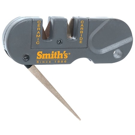 Smiths Pocket Pal Series Knife Sharpener, 400800 Grit, CoarseFineMedium, CarbideDiamond Abrasive PP1