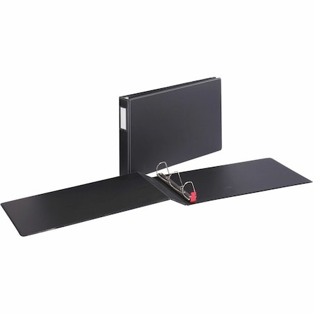 Cardinal EasyOpen Locking SlantD Tabloid Binders, Black CRD12112