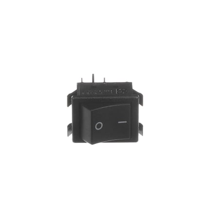 Helmer Rocker/Power Switch, 250V, DPST, Black, Main, I/O 120478