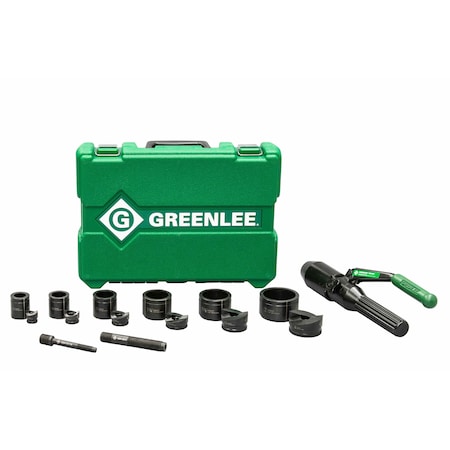 Greenlee 11 Piece Hydraulic Punch Driver Set, 10 ga. 7806SB