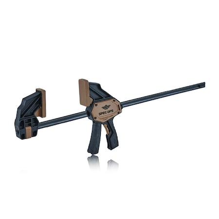 Spec Ops Trigger Clamp for Woodworking 19in Large One-Handed Bar Clamp/Spreader Heavy Duty 330 lb. SPEC-TCL19