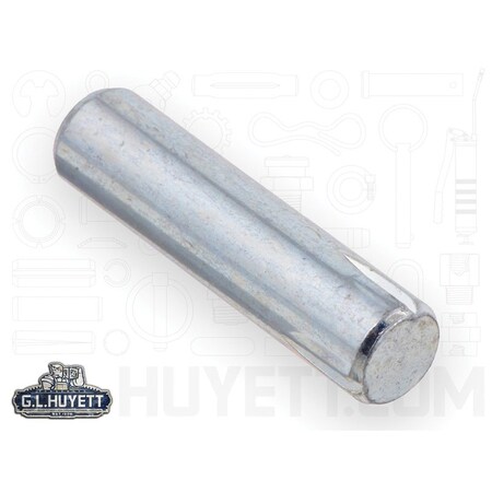Huyett Type C Grooved Pin, Zinc Plated Low Carbon Steel, 0.312 in Dia x 0.310 in Small End Dia x 1.500 in L GP-0312-1500-C
