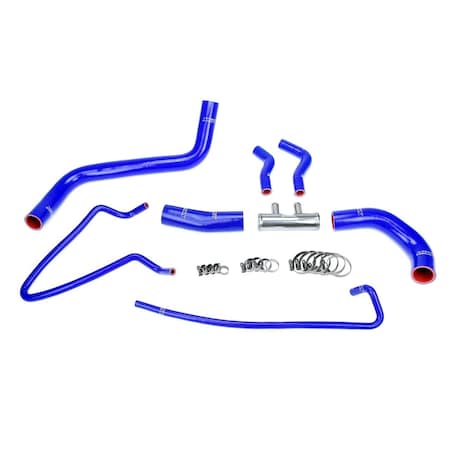 Hps Performance High Temp Reinforced Silicone Radiator Coolant Hose Kit, Blue, 57-2064-BLUE