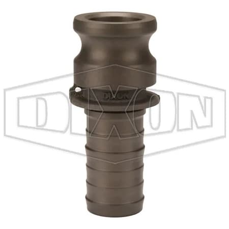 Dixon Boss-Lock Type E Cam and Groove Adapter, 6 in, Male Adapter x Hose Shank, Aluminum, Domestic 600-E-ALH