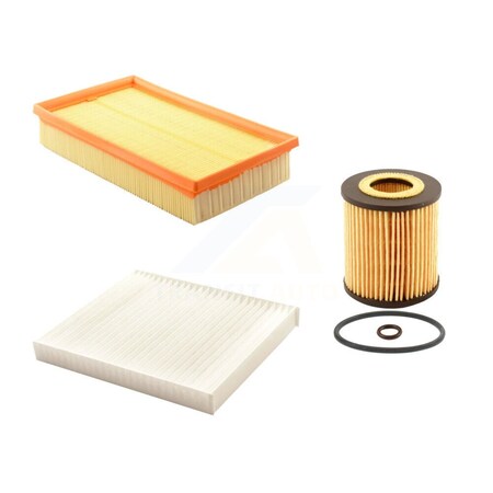 Pur 1x Air + 1x Cabin + 1x Engine Cartridge Oil Filter 3 Total Kit For Mazda 6 2.5L KFM-100488