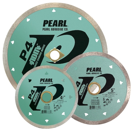 Pearl P4 Porcelain Reactor Blade With ADM 14in, 5/8in-1in Arbor ADM14PT