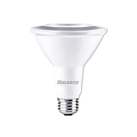 Bulbrite 75 Watt Equivalent PAR30LN Dimmable Medium Screw LED Light Bulb Cool White Light 4000K, 4PK 861735