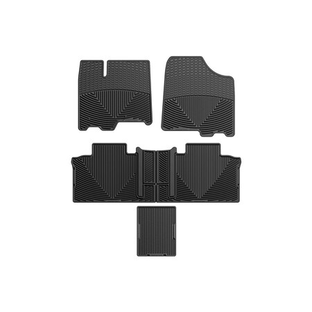 Weathertech Black, Front, Rear, and Rear All Weather Floor Mats WTCB202244247