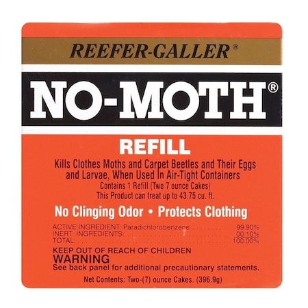 Reefer-Galler MOTH REFILL CLST HGR, 2PK 1021.6