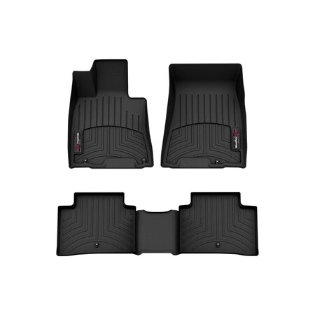 Weathertech Black, Front and Rear Floorliners 441697-1-2