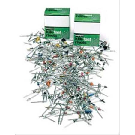 Marson Rivets, Tools & Parts By Alcoa Marson Klik-Split Dome Head T-Style Window Regulator Blind Rivet, 1/4 in Dia, 50PK M42374