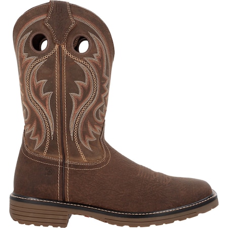 Durango Workhorse Work Boot, Bark Brown And Glazed Cognac, Size 7 DDB0527