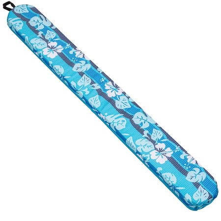Aqua Swim Blue/White Fabric/Mesh Inflatable Hawaiian Wave Pool Noodle AQL22306HW