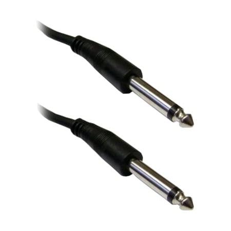 Cable Wholesale 1/4 inch Mono Patch Cable, 1/4 Male, 50 foot 10A1-61150
