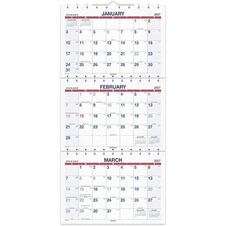 At-A-Glance 22 x 28-1/2" Move a Page Three-Month Wall Calendar PMLF1128