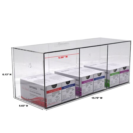 Omnimed Impact Resistant Wall Mounted Suture Rack (Single Tier) 304100 ...