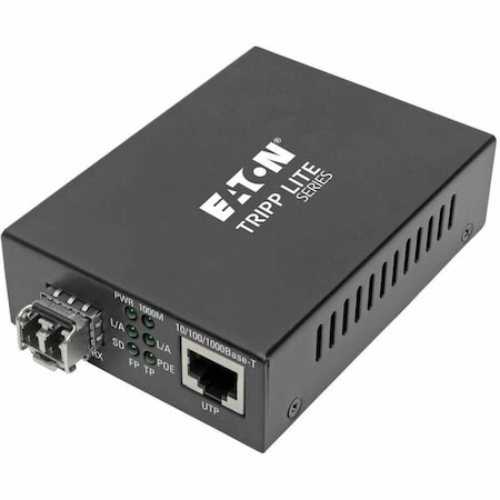 Eaton Eaton Media Converter, Ethernet to Multimode Fiber LC, 10/100/1000 Mbps N785-P01-LC-MM1