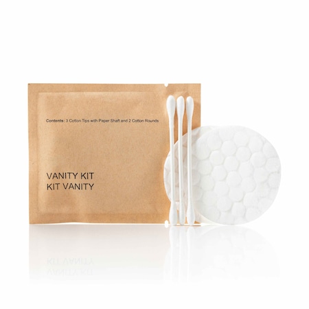 The Accessories Collective Sustainable Kraft Sachet Vanity Kit, 300PK HA-KFT-014