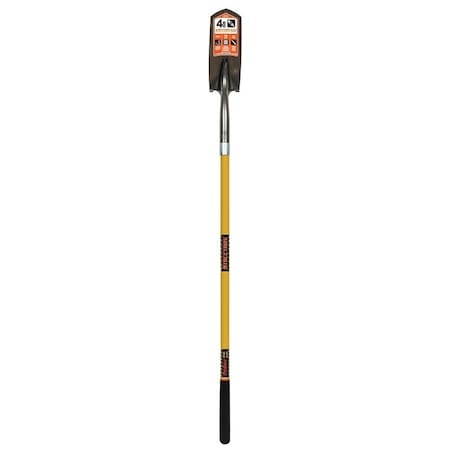 Structron S700 SpringFlex Trenching Shovel, 4 in W 14 ga Steel Blade, Fiberglass Handle 89184
