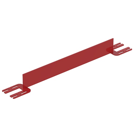 Vestil TOEBOARD FOR PIPE SAFETY RAILING 36 INCHES RED VDKR-3-TB-RD