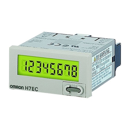 Omron Electronic Counter, Light Gray, Plastic H7EC-NFV
