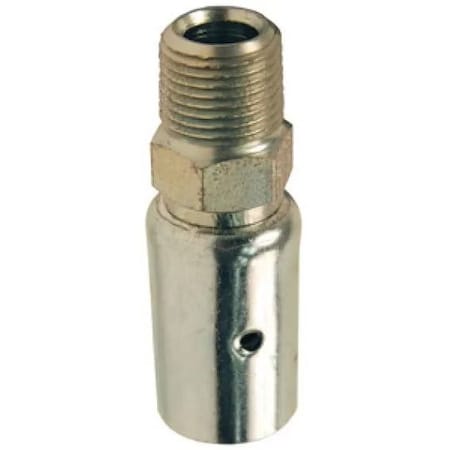 Dixon Holedall Uni-Range Male Coupling, 3/8 ID x 50/64 to 54/64 OD in Nominal, MNPT End Style, Carbon Ste 6P2