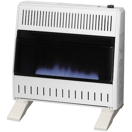 Procom Heating Liquid Propane Ventless Blue Flame Heater With Base Feet - 30,000 BTU, Manual Control ML300HBA-B