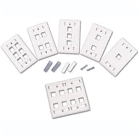 Fasttrack 1-Port Multimedia Keystone Wall Plate - White FA257256