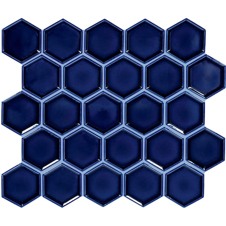Daltile Artefino Jewel 2-1/2 in Framed Hexagon Mosaic 10.50 SQFT Per Carton, 10PK AR1921/2FRHEXGL