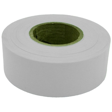 C.H. Hanson Flagging Tape, 300 ft L, 1316 in W, White, Polyethylene 17020