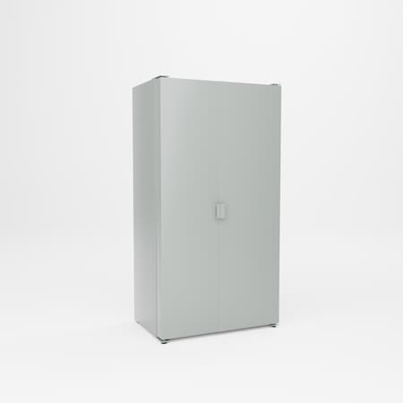 Pucel Pocket Door Bin Cabinet No Shelves, 38 in W x 72 in H x 24 in D, Gray PDBC-3872-00-132