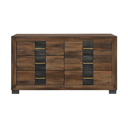 Global Furniture Usa Modern Optimus Brown/Black Dresser OPTIMUS-BRWN/BLK-DR