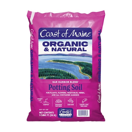 Coast Of Maine Organic Products Coast of Maine Bar Harbor Blend Organic Flower and Plant Potting Soil 1 cu ft 1SB