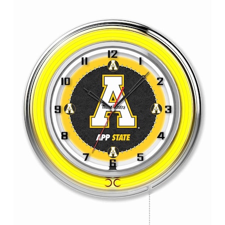 Holland Bar Stool Co Appalachian State University Double Neon 19" Clock Clk19AppStU