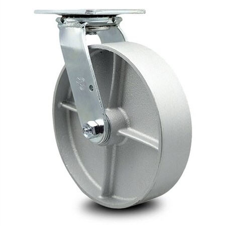 Service Caster 8 Inch Semi Steel Wheel Swivel Caster with Roller Bearing SCC-30CS820-SSR