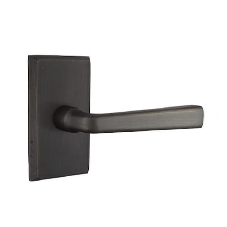 Emtek Residential Door Levers Privacy Left Hand Medium Bronze 7204CRMBLH