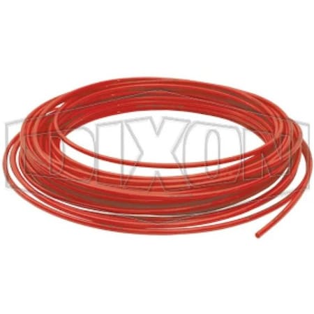 Dixon Air Brake Tubing, 1/4 in ID x 100 ft Roll, Nylon, Domestic J844-04-R-100